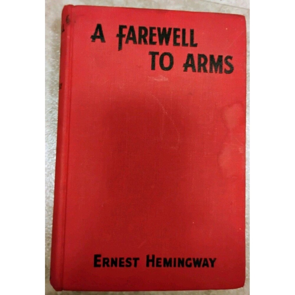 A Farewell to Arms Ernest Hemingway Grosset & Dunlap 1929 Red Hardcover book